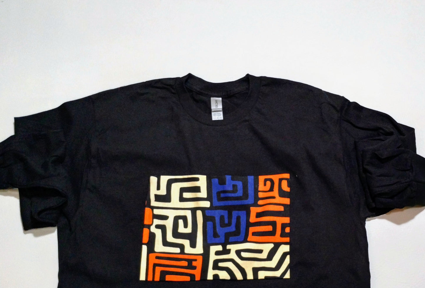 Black Long Sleeve Crew Neck Tees L 001