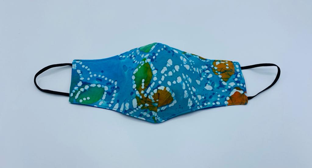 Batik Fabric Face Mask 1