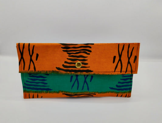 African Print Clutch